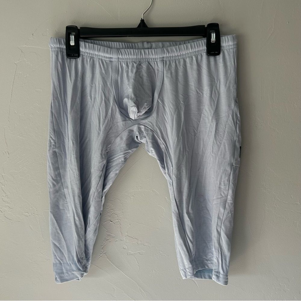 N2N Bodywear Brushed Rayon Stretch Baby Blue Pouch Boxer Shorts Large NWT